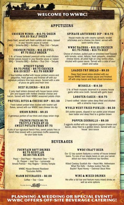wyo brew powell wy|Online Menu of WYOld West Brewing Company, Powell, WY.